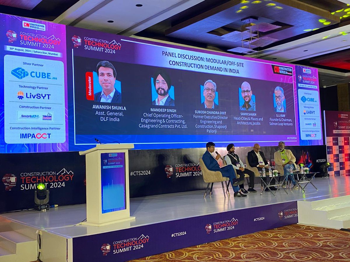 CWmagazine's tweet image. Panel Discussion 2 at the Construction Technology Summit explored Modular/Off-site Construction Demand in India!

#modularconstruction #offsiteconstruction #constructiontech #innovation #cts2024 #constructionindia