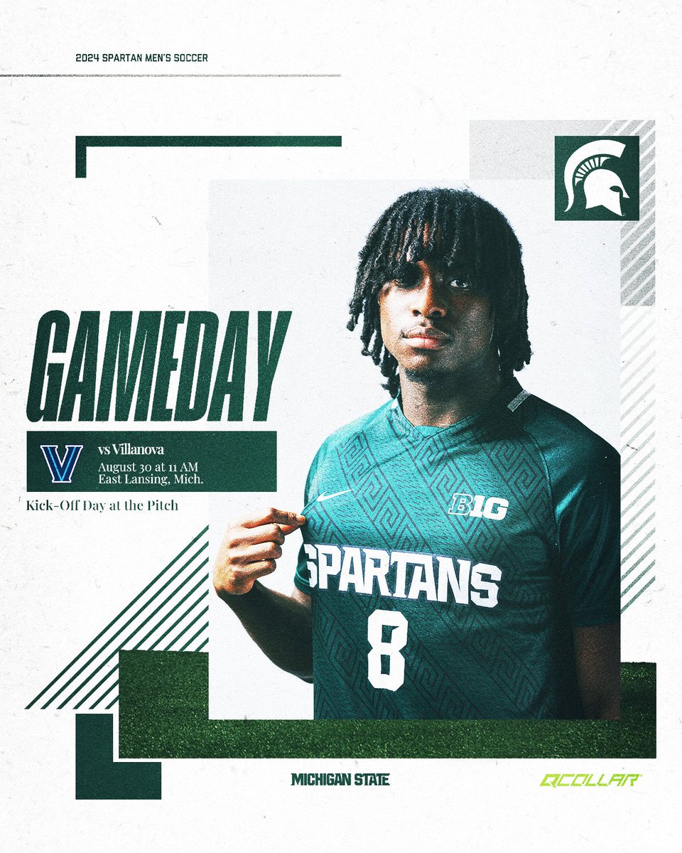 MSU_MSoccer's tweet image. Rise and shine, Spartans! It's an early gameday.

 🆚Villanova
📍East Lansing
⏰ 11 am
🚗 Park in Kellogg Center, Ramp 5 or 6
💻 bit.ly/4cGQtX2
📊bit.ly/3X99lYQ

#GoGreen