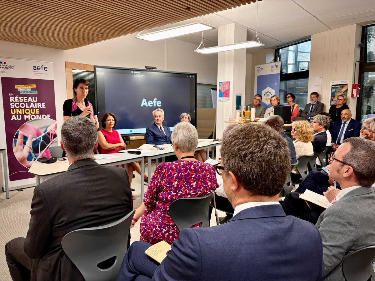 aefeinfo's tweet photo. À la veille de la rentrée scolaire, le séminaire annuel des conseillères ou conseillers de coopération et d’action culturelle (COCAC) adjoints et des coordonnateurs délégués de la direction générale de l’AEFE (CDAEFE) se tenait les 29 et 30 août à Paris, au siège de l'AEFE. https://t.co/QINKRnjcFT