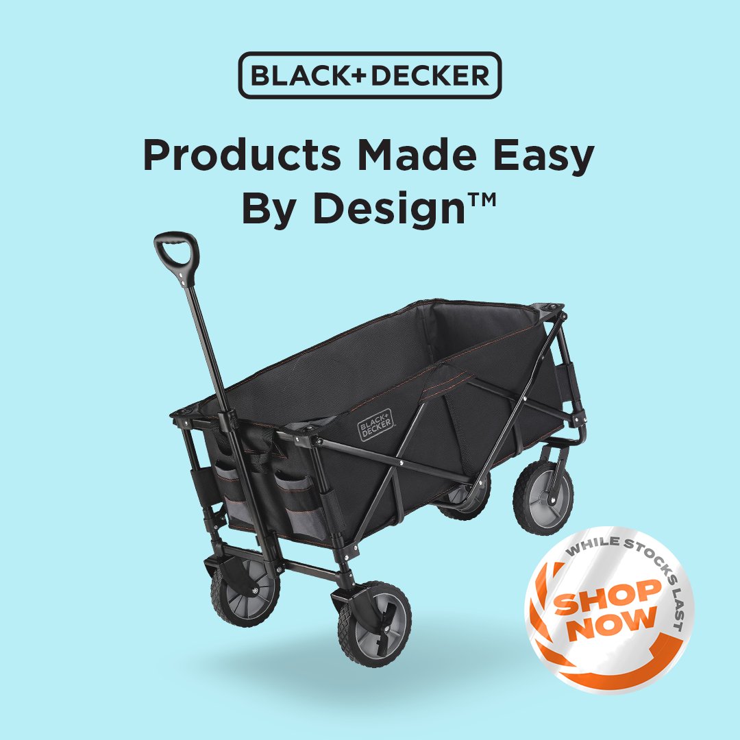 TooledUpDotCom's tweet image. ADVENTURE AWAITS YOU! with the Black &amp;amp; Decker Folding Trolley!  🎪

Don’t miss out! 👀 

Shop here: bit.ly/4e4ckbX 👈