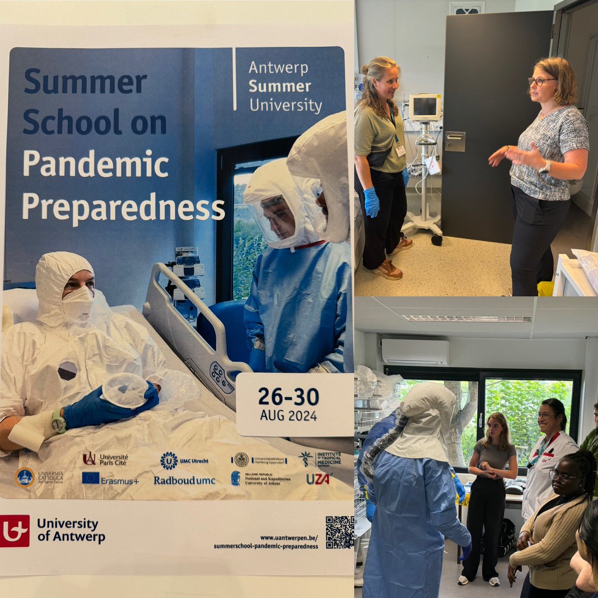 Chantal Rovers (@rovers_chantal) on Twitter photo Laatste dag #PandemicPreparedness course <a href="/UZAnieuws/">UZA</a> over “high consequence infectious diseases” met workshops door o.a. Manon Tingen en <a href="/LucaZweers/">Luca Zweers</a> <a href="/radboudumc/">Radboudumc</a> en onderwijs virale hemorragische koorts (bv. Ebola, Lassa) samen met Anique Nolet 🇳🇱 Erika Vlieghe 🇧🇪 Sabine Jordan 🇩🇪. Laatste dag #PandemicPreparedness course <a href="/UZAnieuws/">UZA</a> over “high consequence infectious diseases” met workshops door o.a. Manon Tingen en <a href="/LucaZweers/">Luca Zweers</a> <a href="/radboudumc/">Radboudumc</a> en onderwijs virale hemorragische koorts (bv. Ebola, Lassa) samen met Anique Nolet 🇳🇱 Erika Vlieghe 🇧🇪 Sabine Jordan 🇩🇪.