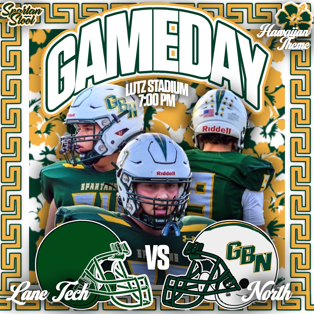 FOOTBALL GAMEDAY‼️
🗓️8/30/24
⚔️North VS. Lane Tecb
⏰7:00 P.M.
📍William Lutz Stadium
🌺HAWAIIAN THEME
🏈#BeThere

📸@matteos.vision (IG)