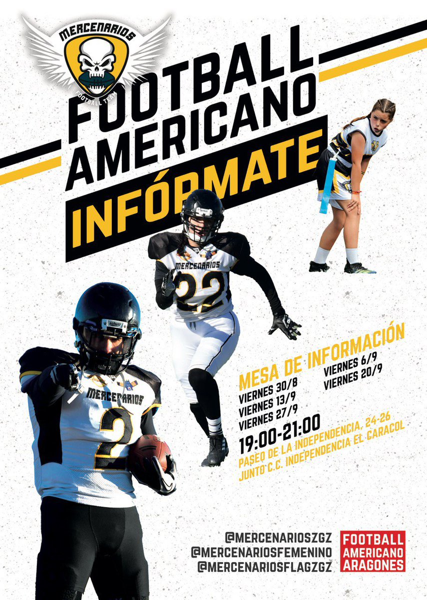 Este viernes, y todos los viernes de Septiembre, estaremos de 19:00h a 21:00h en Paseo Independencia 24-26, montando una mesa informativa a la que os podéis acercar si deseáis conocer más sobre nuestro deporte.