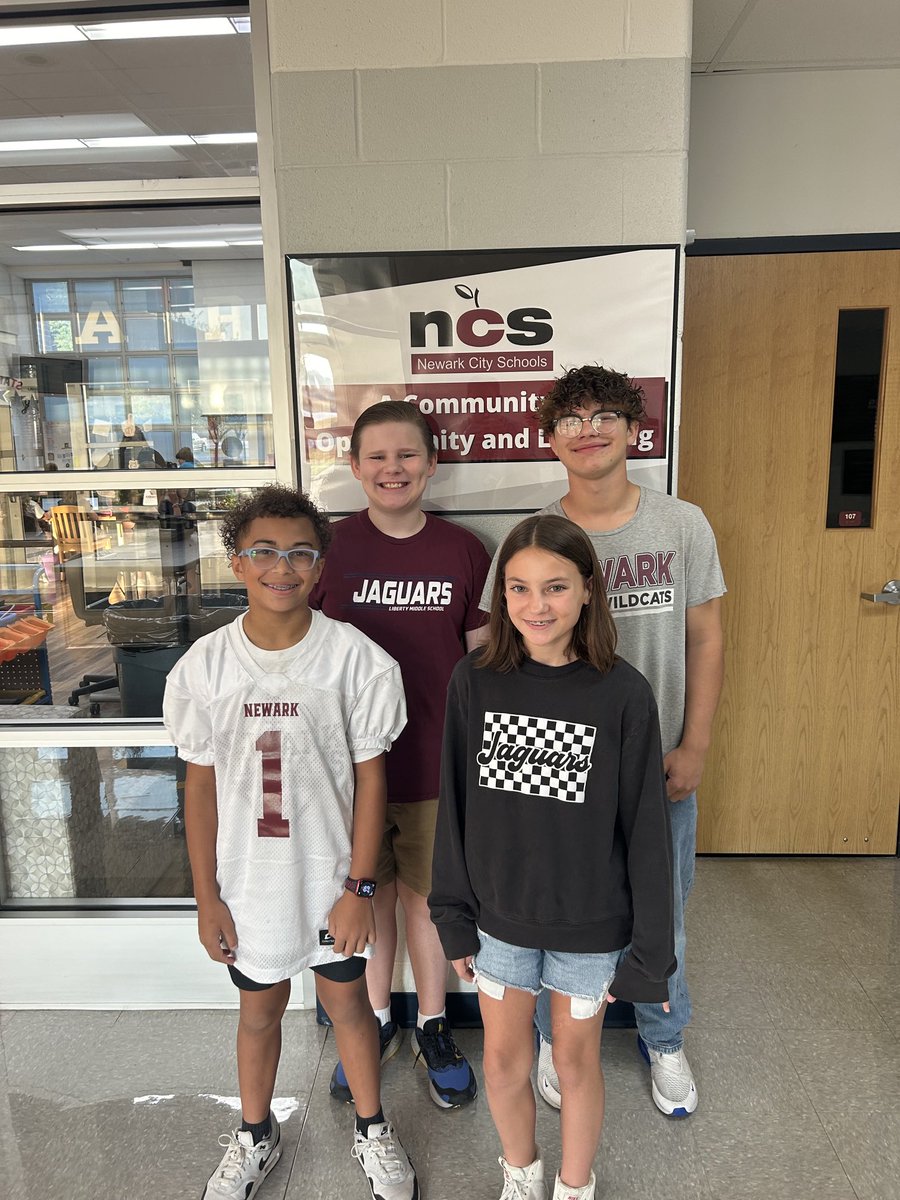 Liberty Middle (@libertyjaguars) on Twitter photo Proud to be the Principal of these 4 leaders. Star students of the week! <a href="/Newark_Schools/">Newark City Schools</a> Proud to be the Principal of these 4 leaders. Star students of the week! <a href="/Newark_Schools/">Newark City Schools</a>