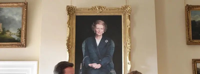 Her lies follow you around the room...