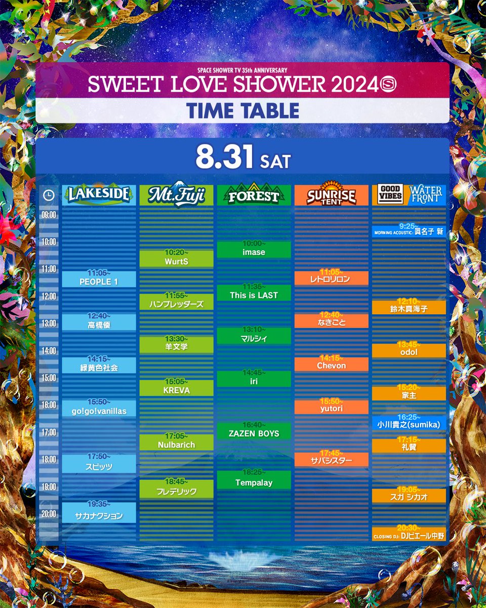 ⛰️SWEET LOVE SHOWER 2024 DAY2🏔️ PEOPLE 1は初めてのメイン