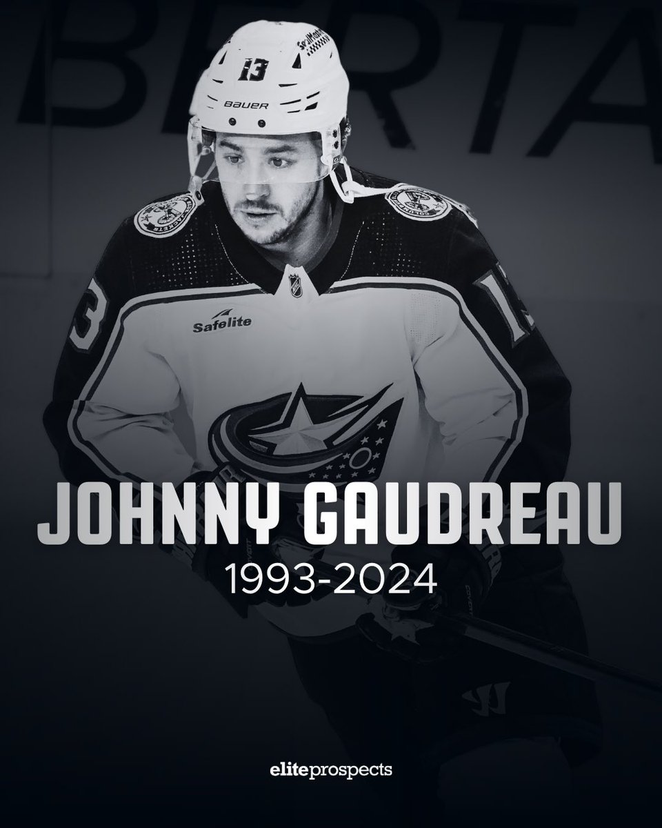 eliteprospects's tweet photo. Rest in peace, Johnny Gaudreau 💔 https://t.co/KjufTqaVLj