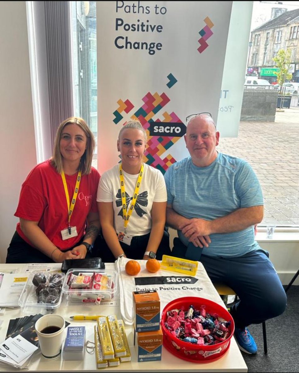 Sacro’s Connect Team is at The Beacons Cambuslang for International Overdose Awareness Day, in collaboration with South Lanarkshire ADP. Raising awareness, offering support, and promoting recovery in our community. #IOAD2024 #EndOverdose #StopTheDrugDeaths #SacroConnect