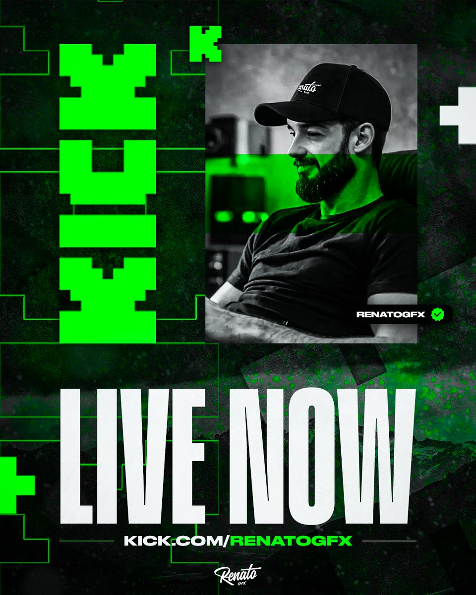 Get your FREE Kick Live Now poster! 💚 
 -  
DM me your Kick channel and a photo.  
-  
I'll create a custom one for you!

@KickCommunity <a href="/kick/"></a> <a href="/StakeEddie/">Eddie</a>