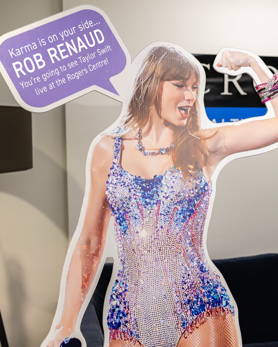 Karma is on your side, Rob Renaud! Congratulations on winning the first set of Taylor Swift tickets! 🎶 The final draw is coming up — complete any new or expansion deal with Crown by October 25, 2024, for your chance to win. Best of luck!