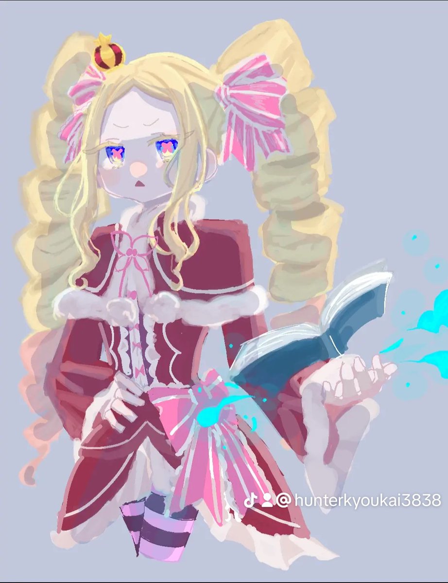 ティックトックのリクエストで描いたイラスト　＃イラスト　＃リゼロ　＃レム　＃ベアトリス