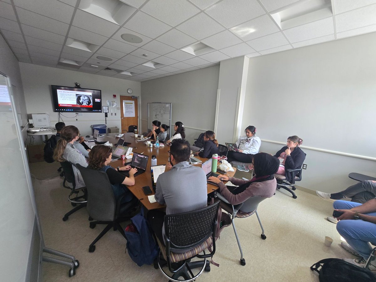 Highlights from our vascular neurology AHDs featuring phenomenal lectures on neuroimaging and stroke management by <a href="/JimSiegler/">Jim Siegler (@jimsieglermd.bsky.social)</a> with a full house of residents! Next up, epilepsy! #WellRead#WellFed <a href="/UChicago_Neuro/">UChicagoNeuro</a>