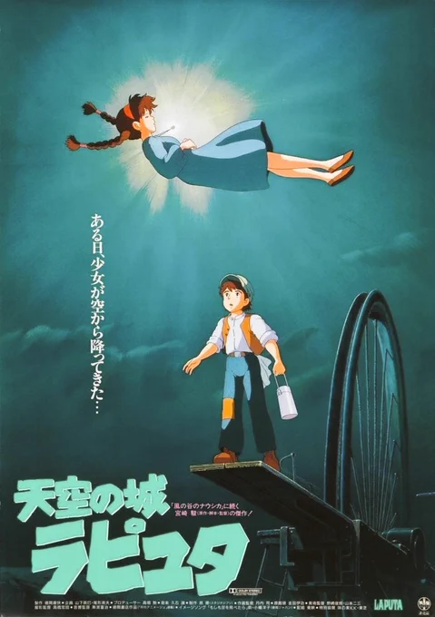こっちガン見のシータと  どこかを指差すパズーが面白かったので再投稿!#天空の城ラピュタ #ジブリ#イラスト#落書き#バルス 