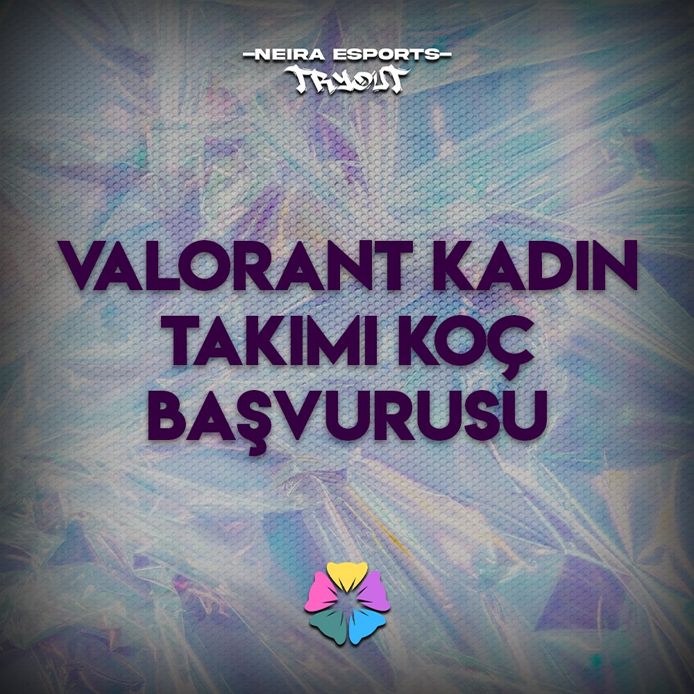 Neira Esports VALORANT Kadın Takımı için koç başvurusu başladı! ✨

✨ Başvurular için: forms.gle/gaeHnnzbb3biXa…

#LFT #LFO #VALORANT #NeiraEsports #LetsShineTogether #Esports