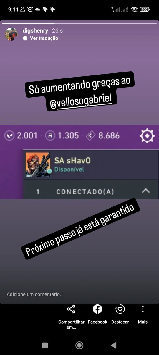 digshenry's tweet photo. @vellosogabriel valeu meu mano. Tamo crescendo os VP https://t.co/IkQRU2NeJe