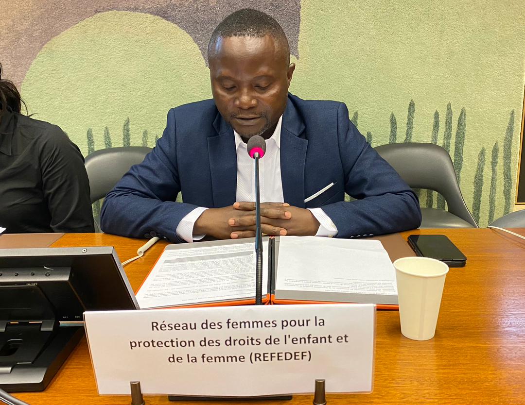 KasaiVlf's tweet photo. Le Coordonnateur de @refedef, délégué de la RDC à Genève,participé à L'Examen Périodique Universel des droits de l'homme dont les droits des femmes et les mariages des enfants étaient des questions abordées dans sa présentation.
@refedef @VlfCongo https://t.co/m1c1Qe8NNZ