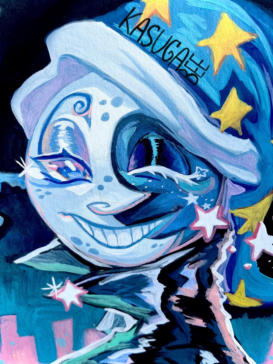 kasugabee's tweet photo. Its done⭐ cardboard and gouache
#moondrop #fnafsb https://t.co/xFn2bgLm1r