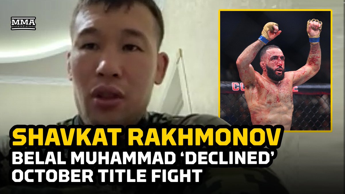 Mike Heck (@mikeheck_jr) on Twitter photo Spoke with <a href="/Rakhmonov1994/">Shavkat “Nomad” Rakhmonov</a> yesterday, who tells me the UFC already offered him a title shot vs. Belal Muhammad, explains why it’s not happening, talks Usman, McGregor, critics, and more.
youtu.be/_pSx1C9T1SA?si… Spoke with <a href="/Rakhmonov1994/">Shavkat “Nomad” Rakhmonov</a> yesterday, who tells me the UFC already offered him a title shot vs. Belal Muhammad, explains why it’s not happening, talks Usman, McGregor, critics, and more.
youtu.be/_pSx1C9T1SA?si…