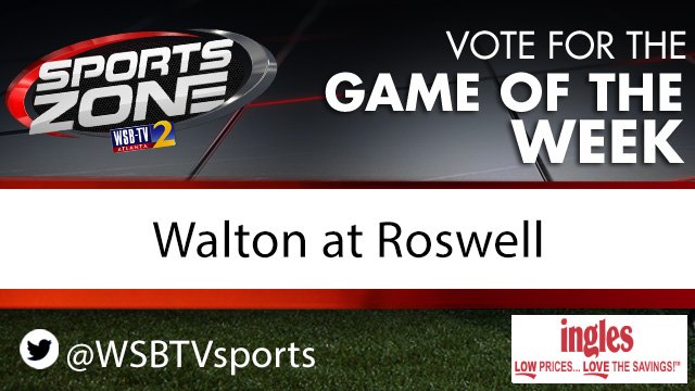 WSB-TV Sports Zone (@wsb_tvsportss) on Twitter photo Game of the Week is <a href="/WaltonRecruits/">Walton(GA)Recruiting</a> vs. @RoswellHornetFB
Friday, August 30 @ 7:30p.
Watch Here: linki.ee/wsbtvsports
<a href="/coachdbrunner/">Daniel Brunner</a> <a href="/caprewett/">Chris Prewett</a> Game of the Week is <a href="/WaltonRecruits/">Walton(GA)Recruiting</a> vs. @RoswellHornetFB
Friday, August 30 @ 7:30p.
Watch Here: linki.ee/wsbtvsports
<a href="/coachdbrunner/">Daniel Brunner</a> <a href="/caprewett/">Chris Prewett</a>