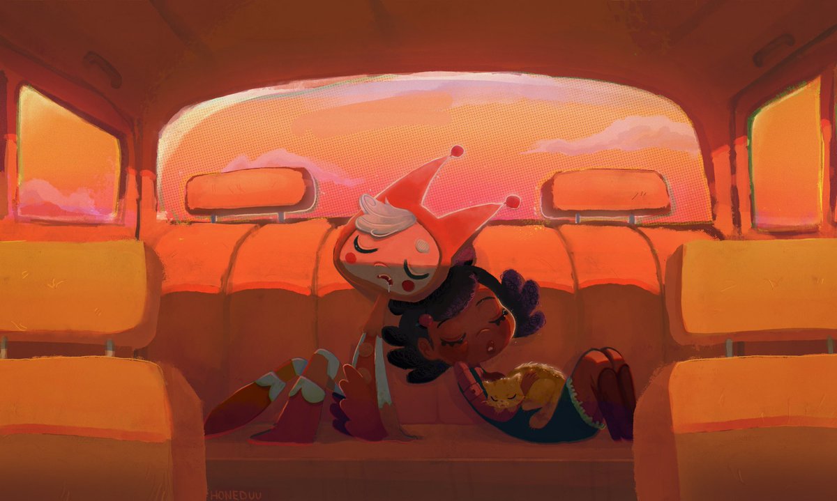 Apricollo's tweet photo. Trying out a painterly kids book style, values r a bit mehhh #art  #commisionsopen https://t.co/lGj0aGtaOk