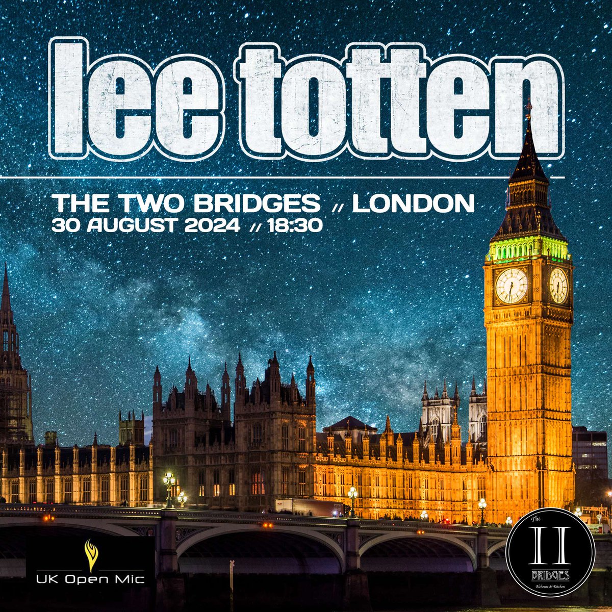 Whelp I didn’t have this on my bingo card for the week but if you happen to be at London… the folks at <a href="/UKOpenMic/">ukopenmic</a> have been kind enough to include me in their artist showcase this evening at The Two Bridges in London. Music starts at 18:30 and I go on sometime later.