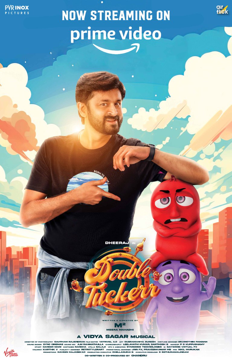 Finally #DoubleTuckerr which captured audience attention in theaters is now available on <a href="/PrimeVideo/">Prime Video</a> .

👉 app.primevideo.com/detail?gti=amz…

<a href="/Dheeraj747/">Dheeraj</a>  <a href="/smruthi_venkat/">smruthi venkat</a> <a href="/kchandru/">Chandru</a>  <a href="/meeramahadhi/">Meera Mahadhi (M²)</a> <a href="/airflickoff/">Air Flick</a>