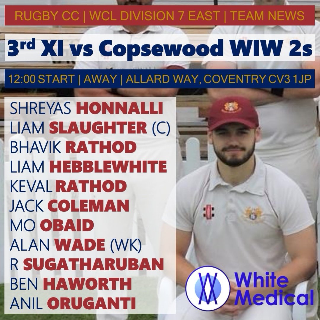 Team news for tomorrow’s WCL action. Sadly the 4ths match has been cancelled because the opposition can't field a side, which concludes their league season. Due to good availability, they'll play an inter club friendly tomorrow at Alwyn Road, get in touch if you'd like to play.