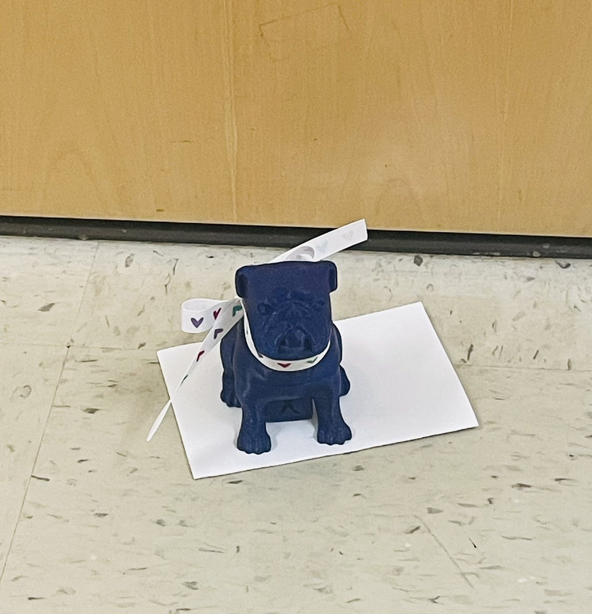 The cutest 3D bulldog was waiting at my door this morning. I’m grateful for our librarian Mrs. Ratliffe who included me in 3D printing. 
#CFBISD
#STEAM