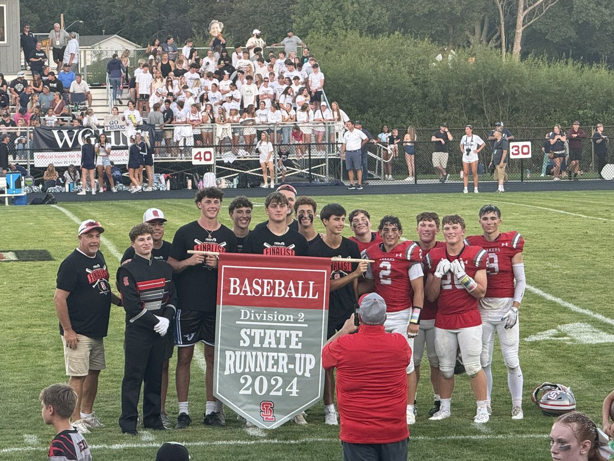 Got presented with our banner at half time!