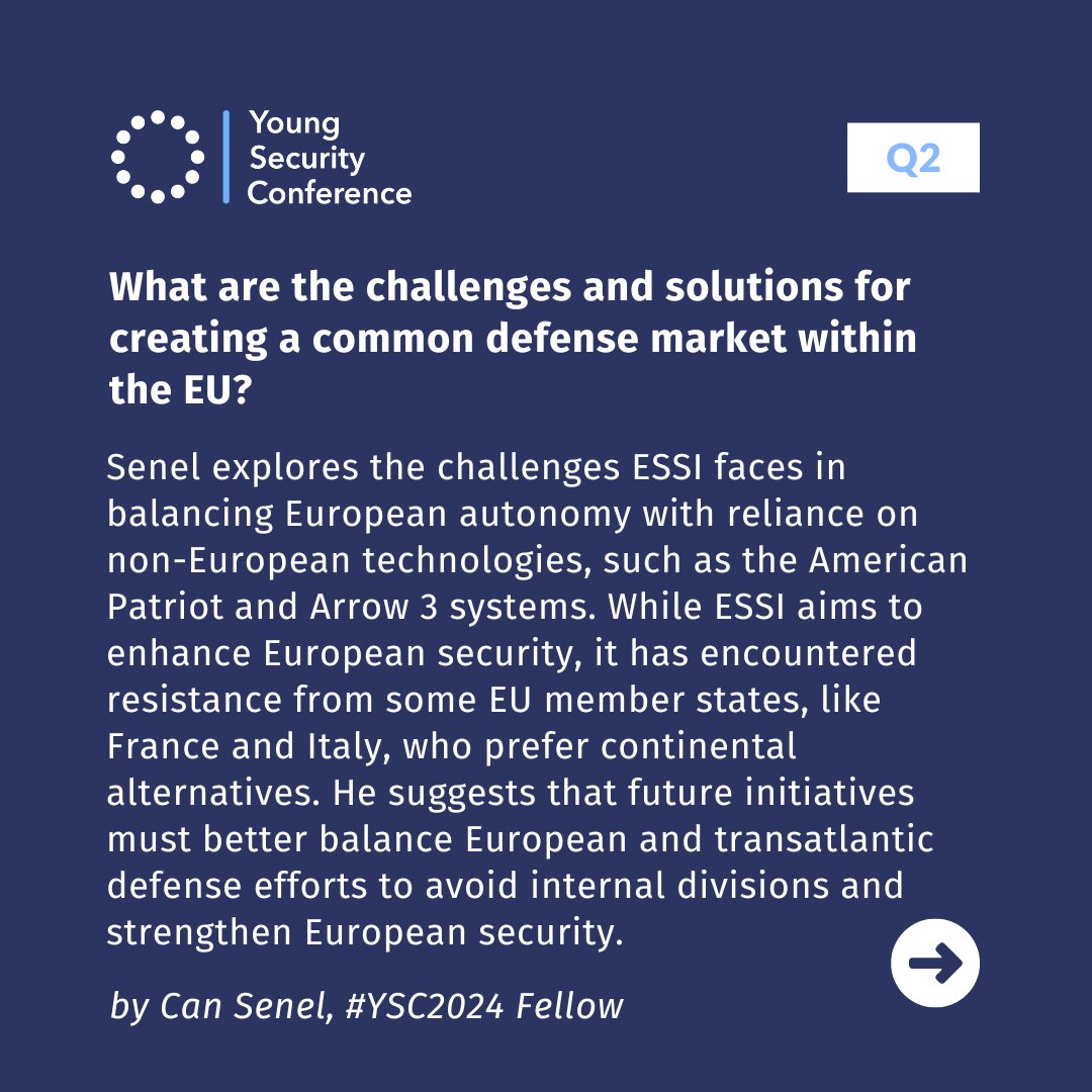 YSConference's tweet image. How will the European Sky Shield Initiative reshape Europe's security? 🌍 

Read Can Senel’s new article on how ESSI could serve as a blueprint for a unified European defense structure. 

lnkd.in/epZtkjS9

#ESSI #EuropeanSecurity #Defense #GlobalPolitics #StrategicAutonomy