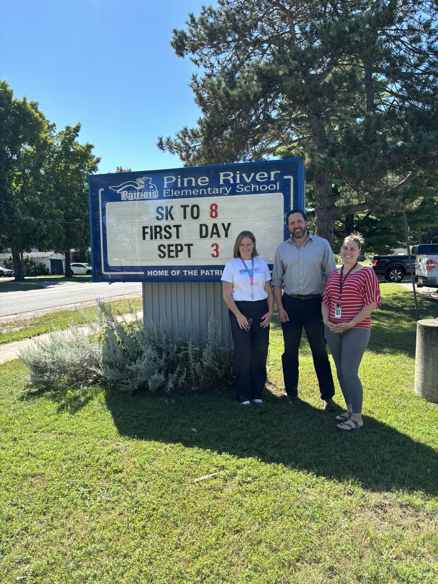 Excited for the first day of school! Looking forward to seeing new and returning Patriots to Pine River! Please include us <a href="/pineriveres/">pine river</a> and #SCDSBFirstDayOfSchool photos!