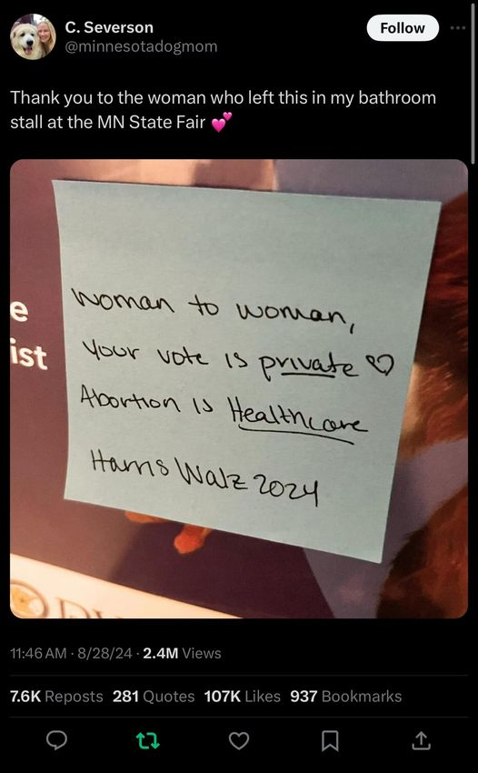 PennywiseMn's tweet photo. MN is setting examples of how it's done! Take note people! ๐๐ฅฐ
#HarrisWalzLandslide2024
#HarrisWalz2024
#HarrisWalzInterview
#Walz
#MNStateFair https://t.co/DJJKsIxzZn