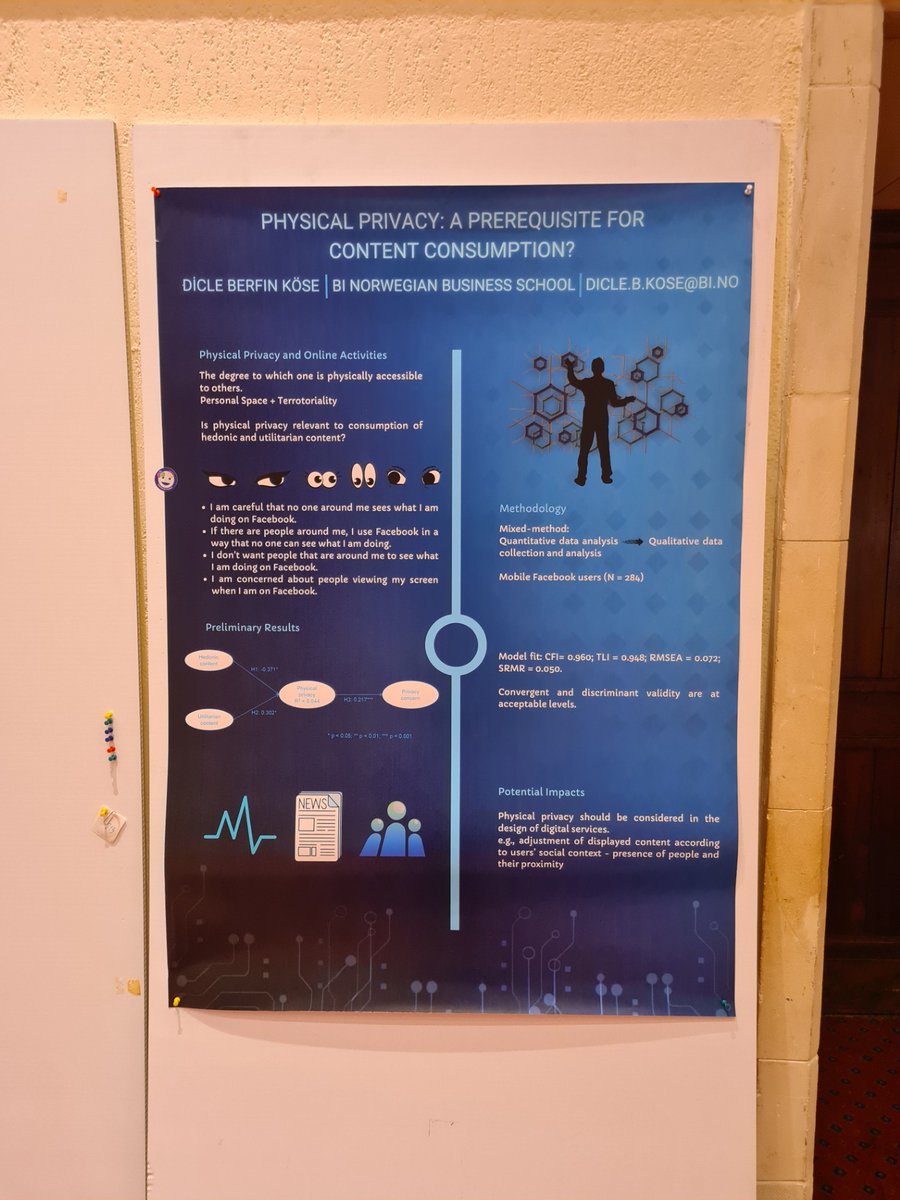 ⭐️In June and August, the The Nordic Centre for Internet and Society’s <a href="/dicleberfink/">Dicle Berfin Köse</a> presented her ongoing research at The European Conference on Information Systems (ECIS) in Cyprus and the Americas Conference on Information Systems (AMCIS) in Salt Lake City.