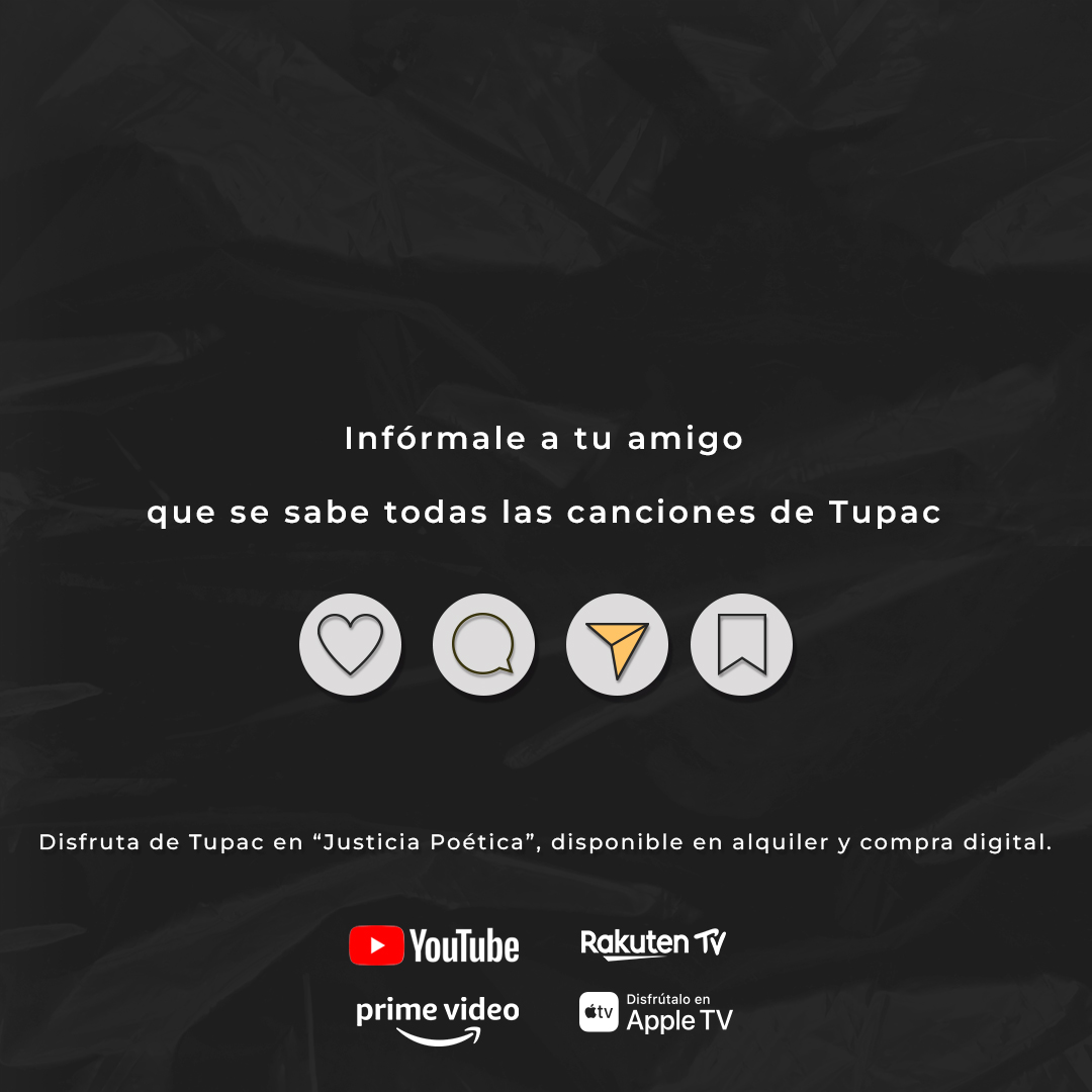 sonypicshomees's tweet photo. Al Parecer no solo se le daba bien cantar 🎤

Disfruta de Tupac en “Justicia Poética”, disponible en alquiler y compra digital.

Comparte con tu amigo el que se sabe todos los temas de Tupac.

 #BeHomy #JusticiaPoética
#Pelicula #cine https://t.co/tf7DVWVXdx
