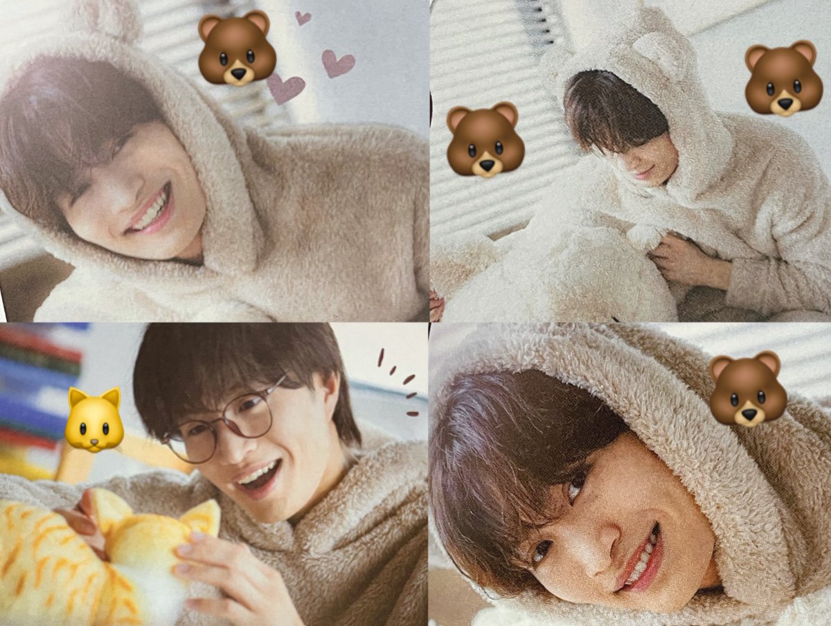 No_1_karasu01's tweet photo. 今月の那須くんは癒しがテーマで🐻の那須くんちょうかわいい！愛猫のきなトラの話は癒される🥺癒されQ&amp;Aで癒される香りとか音とか色々答えてる🤩 https://t.co/WcGSfbkYvh