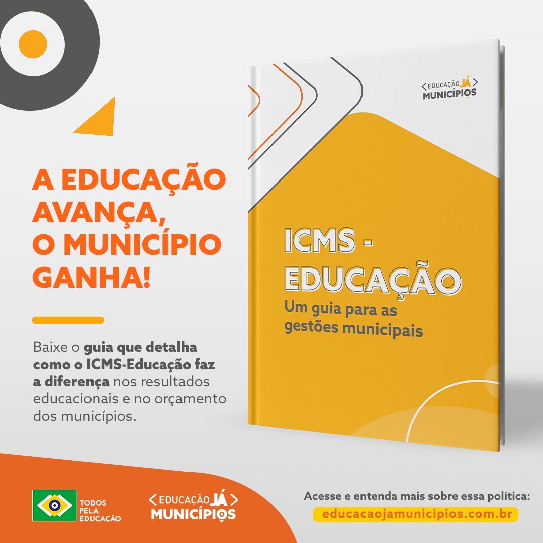Lógica do ICMS-Educação: melhores índices de Educação resultam em mais dinheiro para o seu município.

Quem está na gestão pública ou se candidatando às prefeituras precisa entender esse assunto. Baixe o guia na plataforma #EducaçãoJáMunicípios: educacaojamunicipios.com.br