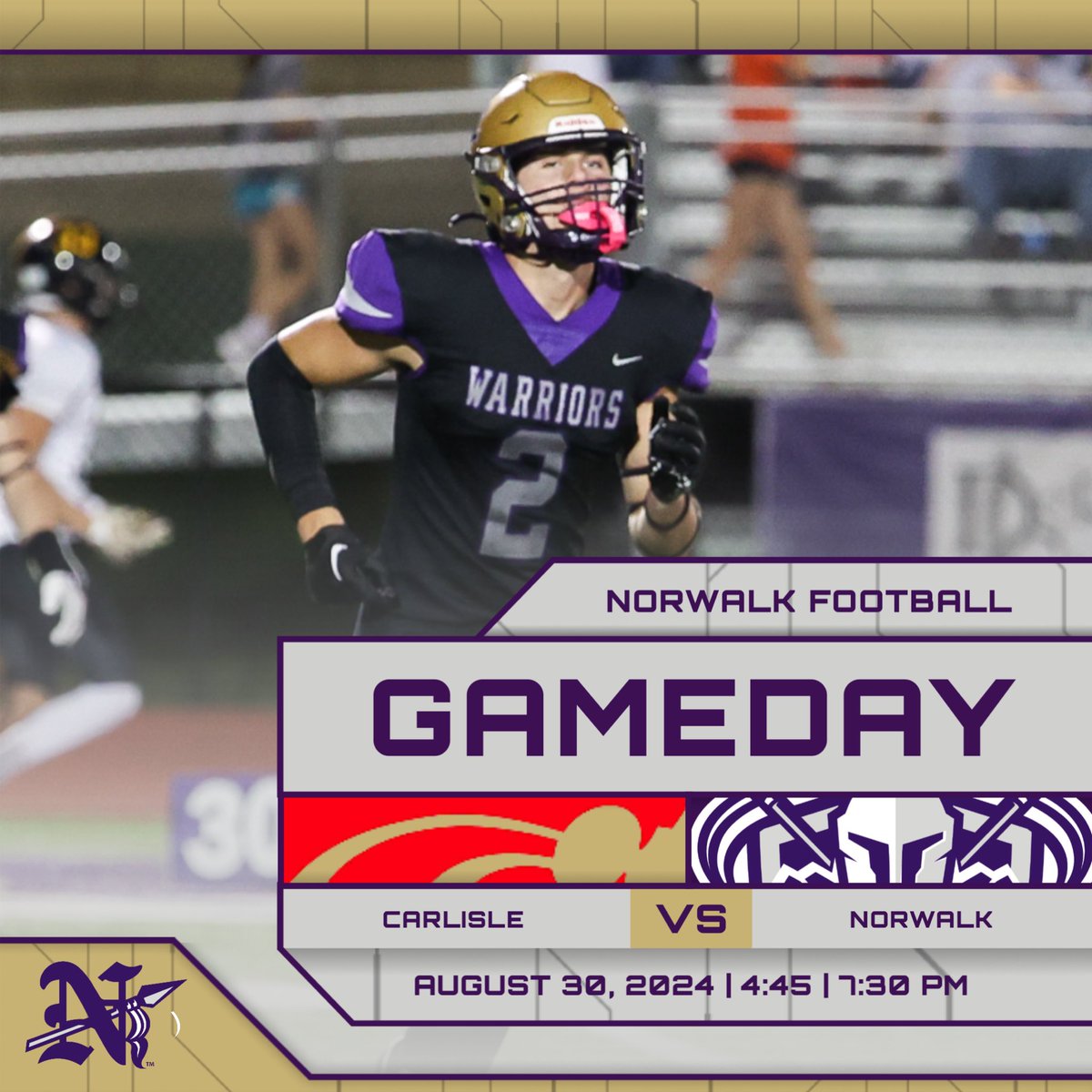 𝐆𝐄𝐓 𝐔𝐏, 𝐈𝐓’𝐒 𝐆𝐀𝐌𝐄𝐃𝐀𝐘‼️

🆚 Carlisle
📍 Mineart Field - Norwalk, IA 
🕗 Freshman 4:45 | Varsity 7:30
🎟️ vancoevents.com/us/CNYC
📺 team1sports.com/highschool/ia/…

#FTAU