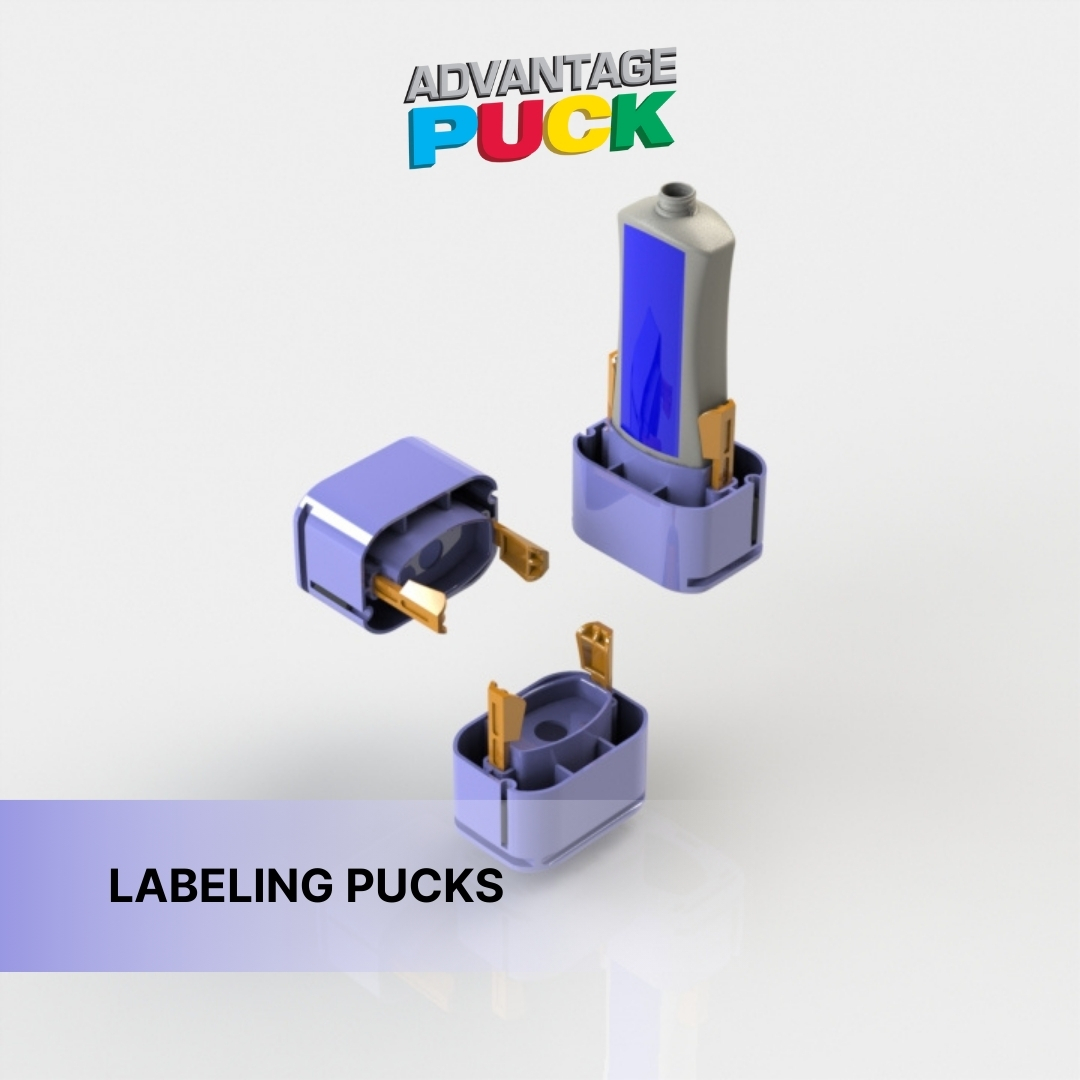 AdvantagePuck's tweet image. Streamline your labeling process with our versatile Labeling Pucks. Adapt easily to various product shapes and sizes, ensuring perfect label alignment every time. 

#EfficientLabeling #FlexibleSolutions