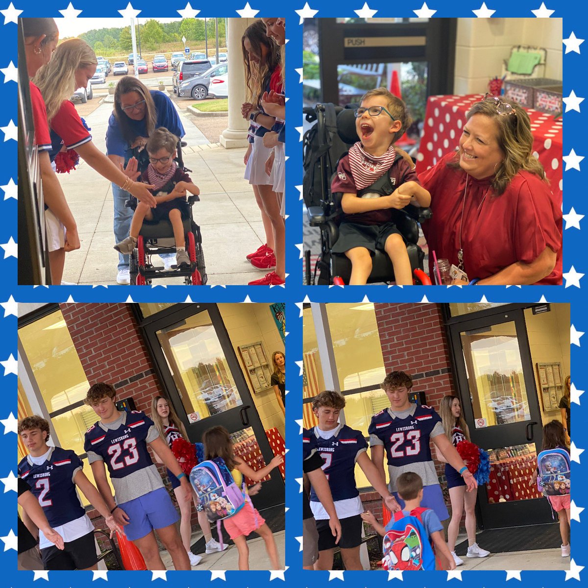 Game day in the Burg! There is no better way to start our day! We hope our Little Patriots come out to support the Patriots tonight! #GoPats #TeamDCS #LPSRocks