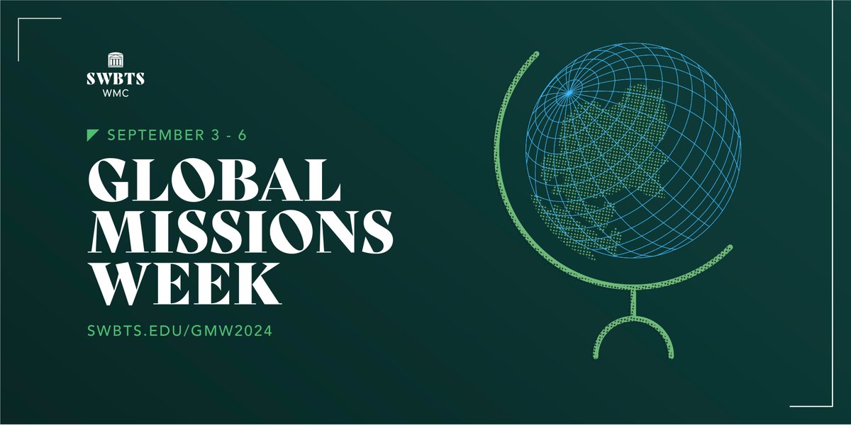 SWBTSwmc's tweet image. Global Missions Week is Next Week! We are so excited for the events to come and the to connect you with missionaries from across the globe. Please join us at these events and learn more about how God's heart for the nations! Visit SWBTS.EDU/GMW2024 for more details!