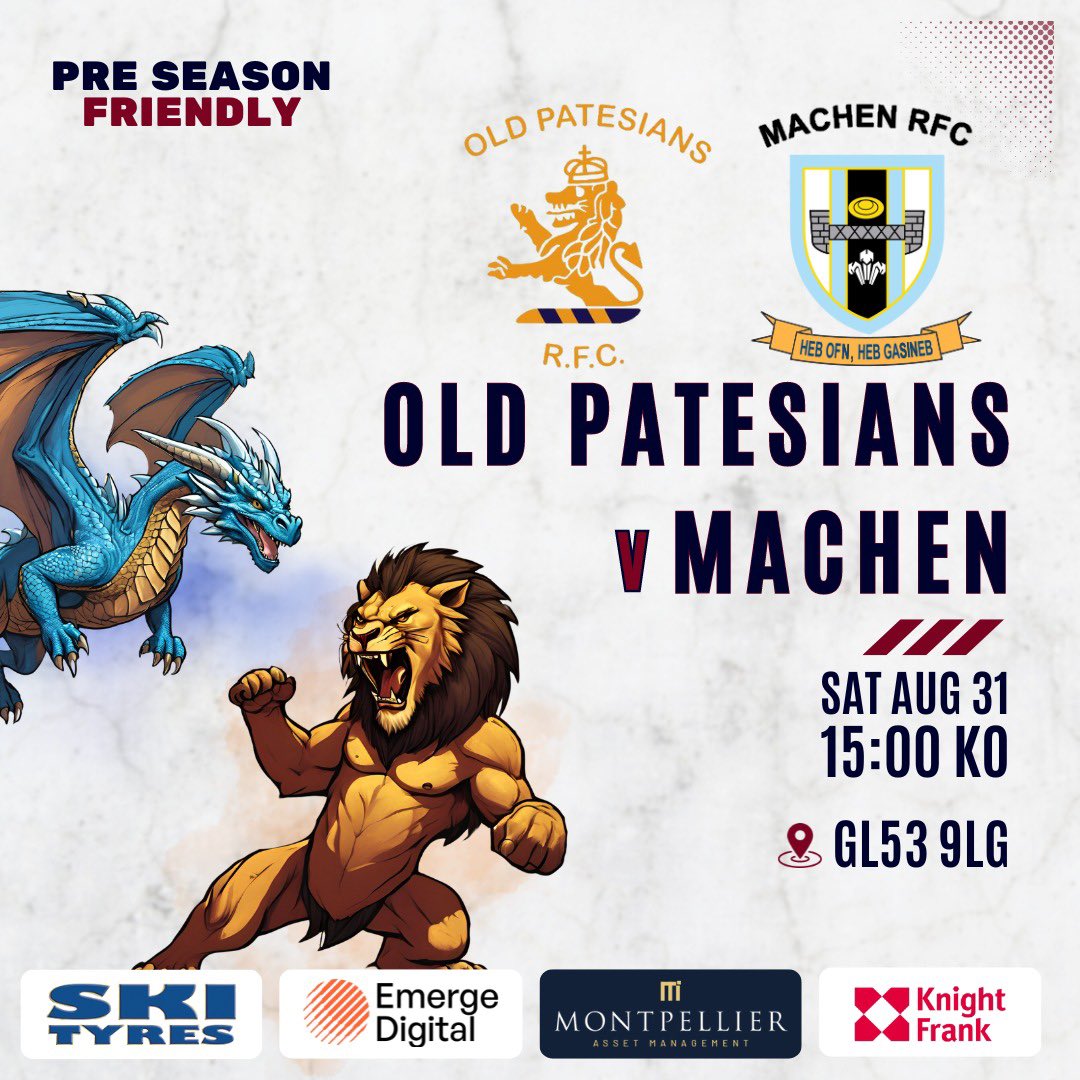 🏉 RUGBY IS BACK AT OUR HOUSE TOMORROW 🏉

For the final time this pre-season, we will run out against Welsh side @machen_rugby on what is set to be a blinder tomorrow

Bar open as per for some drinks in the sunshine - pretty exciting isn’t it ?😉
#allezlespats 
#itsbackbaby