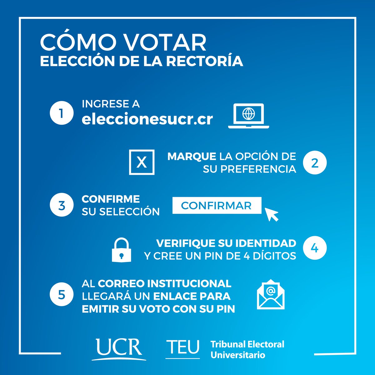 Conozca cómo votar en esta elección de la Rectoría 🗳️🌻