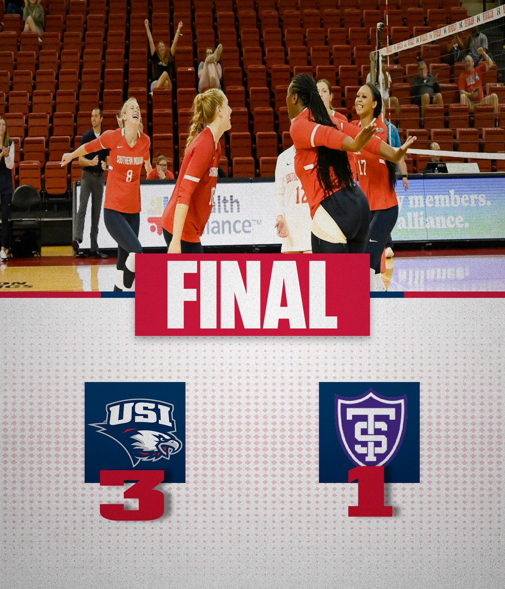 <a href="/usiwvolleyball/">USI Volleyball</a> 🏐🦅<a href="/usiwvolleyball/">USI Volleyball</a> kicked off the 2024 season beating St. Thomas, 3-1. USI won three straight sets behind a defensive clinic from Keira Moore (28 digs) and Ashby Willis (22 digs). Jasmine Green shinned collecting a career-high 18 kills. 

#GoUSIEagles #OVCit