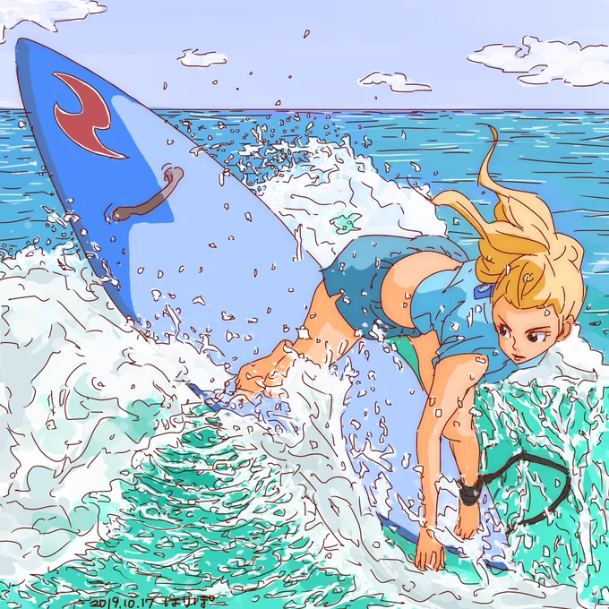Twitterを始めたのが2019年。その頃に繋がった同期のフォロワーさんが今も絵を描かれていて、みんなちゃんと成長していて本当に刺激になる(o^^o)色々苦しんだり伸び悩んだりもあったと思いますが、自分の絵と向かい合って前向きに進んでるんだなと感じて元気を貰ってます2019年の絵 