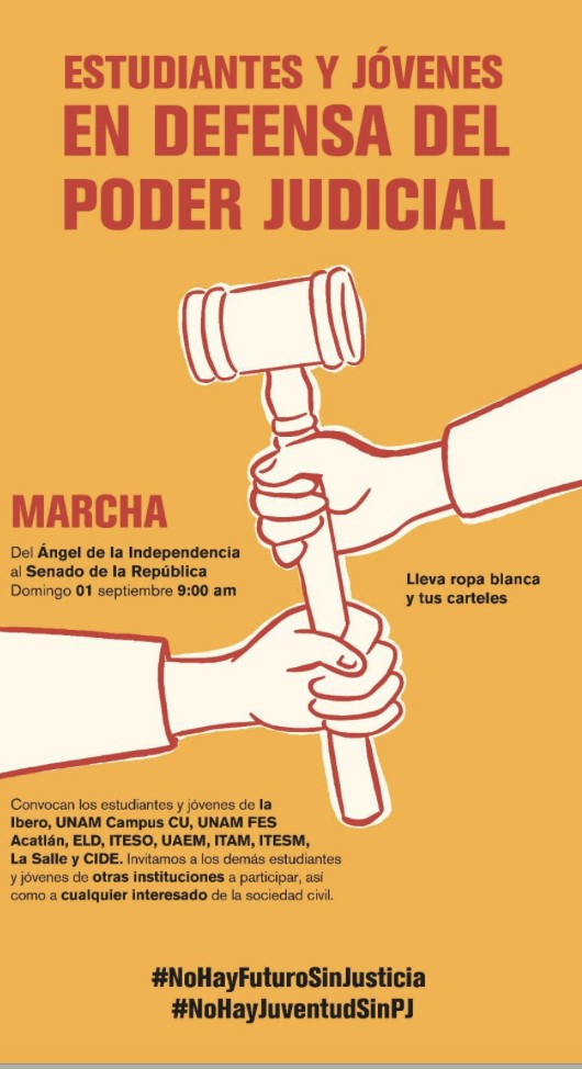 📢Nos veremos el domingo 1 de septiembre‼️
Por si gustan sumarse al contingente del <a href="/ITAM_mx/">ITAM</a> 
#nohayfuturosinjusticia