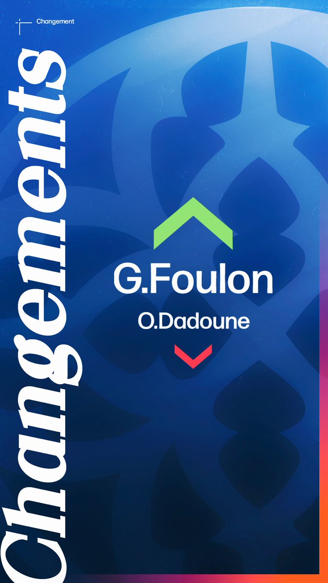 Sortie sur blessure d’Ottman Dadoune, remplacé par Gwenn Foulon