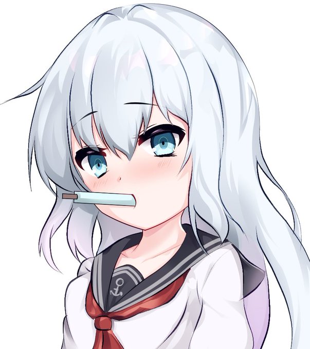 お夜食響ちゃん「アイスうめえ」#艦これ好きと繋がりたい #艦隊これくしょん#響 