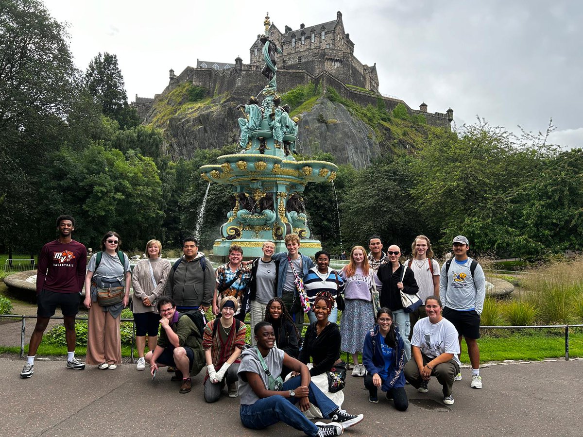 gouchercollege's tweet photo. 📍 Scotland!

Our ICA Scotland students returned earlier this month from their trip abroad. They toured historical sites, delved into natural wonders, participated in highland cultures through dance, and more.

#GoucherCollege #GoucherInternational #StudyAbroad #HigherEducation https://t.co/5cWPG5rAMk