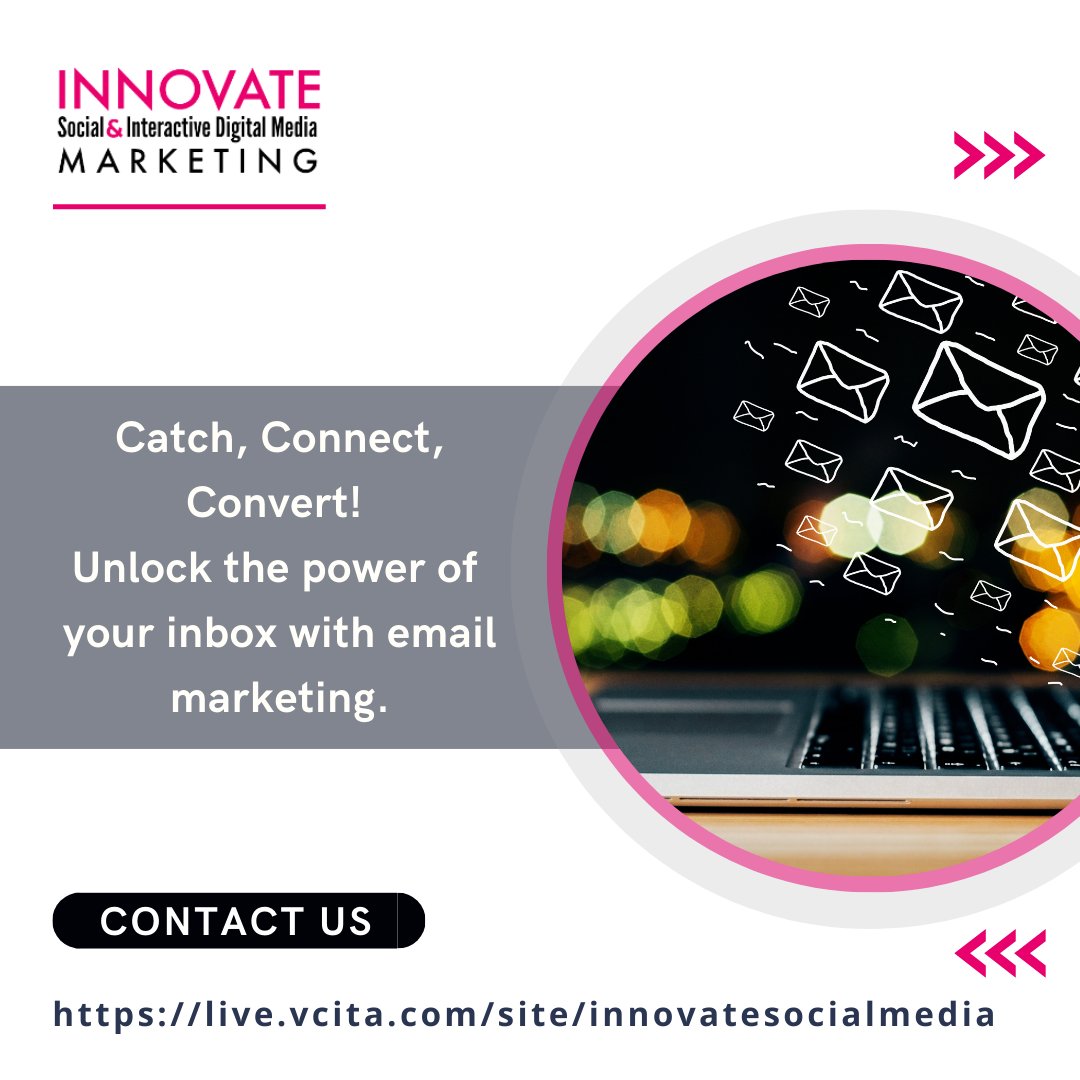 Are you tapping into the power of #EmailMarketing? If not, you’re missing out on a golden opportunity to boost your business. We can help you craft compelling emails that interests your prospective leads. live.vcita.com/site/innovates… 

#SmallBusiness #Entrepreneur #Houston #Texas