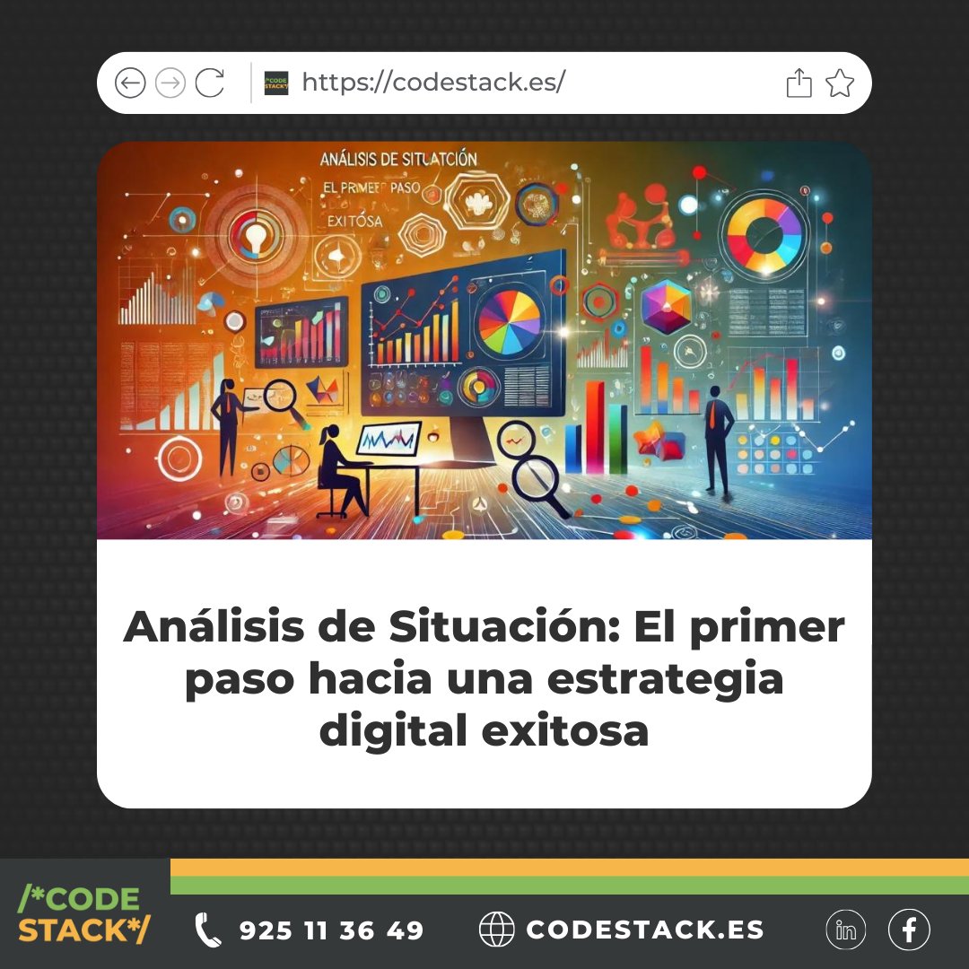 _codestack's tweet image. 🔍💡 ¿Sabías que un buen #AnálisisDeSituación es el primer paso para una estrategia digital exitosa? 🚀 Descubre cómo comenzar con el pie derecho en nuestro nuevo artículo ¡No te lo pierdas!  codestack.es/analisis-de-si…
#EstrategiaDigital #Innovación
